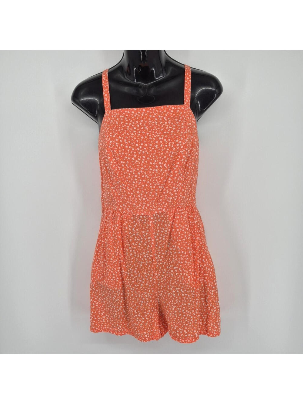 Old Navy Coral And Cream Floral Cami Romper Women's Size XS Playsuit